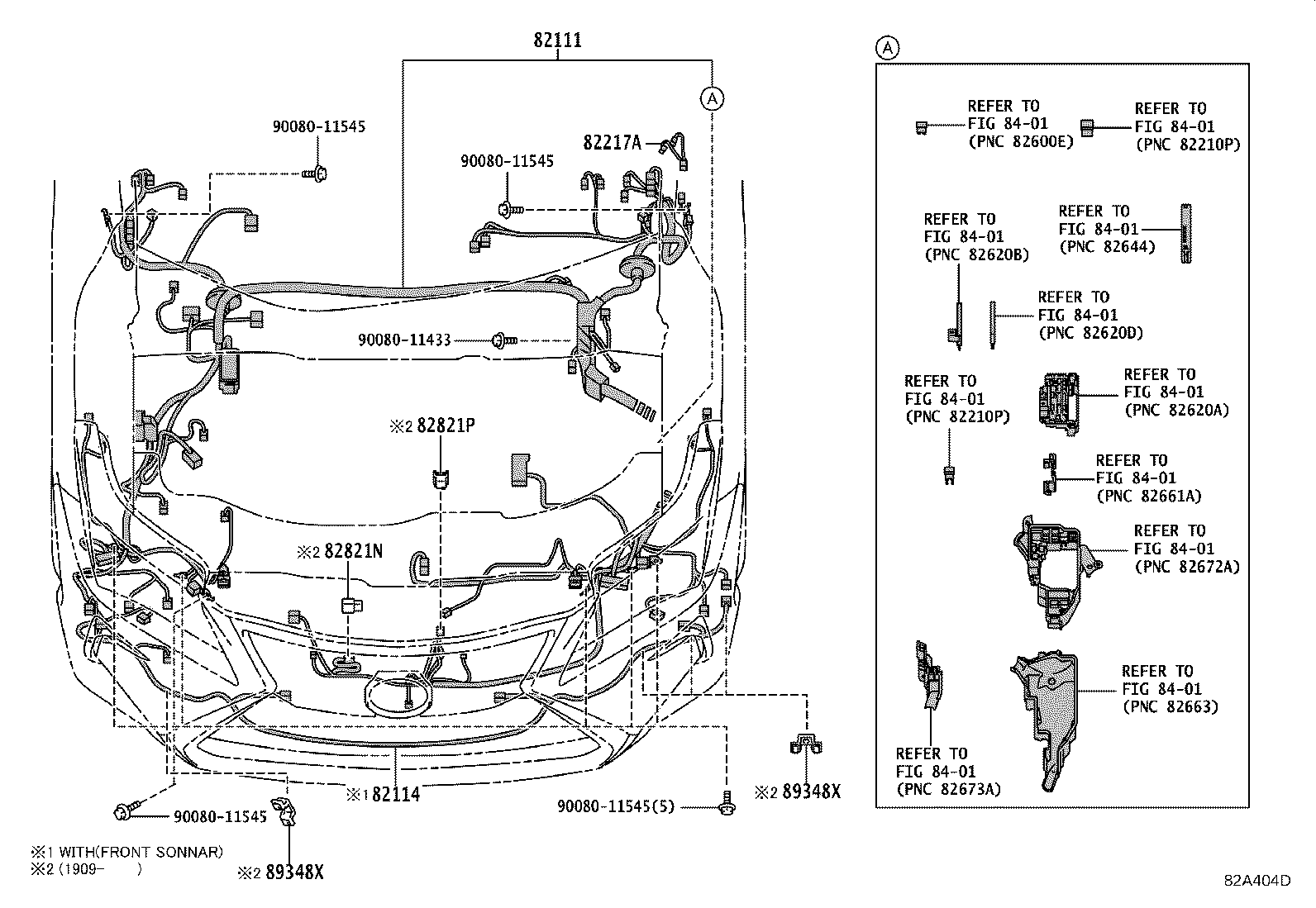 Toyota 82143-0E060 WIRE, INSTRUMENT PANEL, NO.3