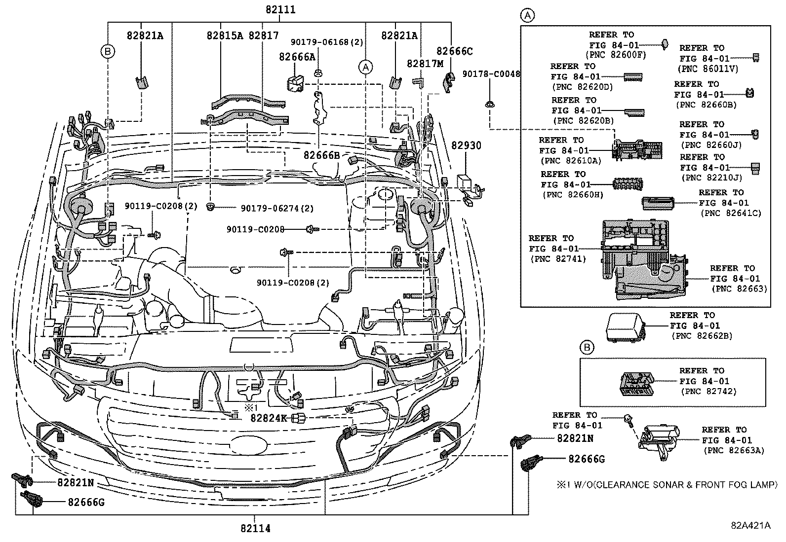 82122-0G040 WIRE, ENGINE, NO.2 product image
