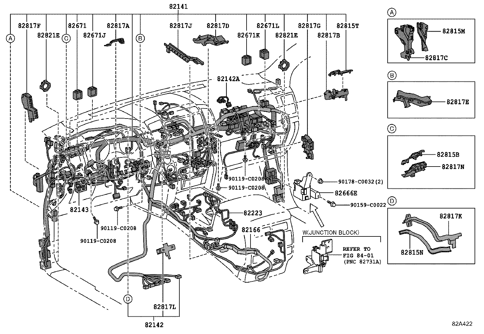82122-0G040 WIRE, ENGINE, NO.2 product image