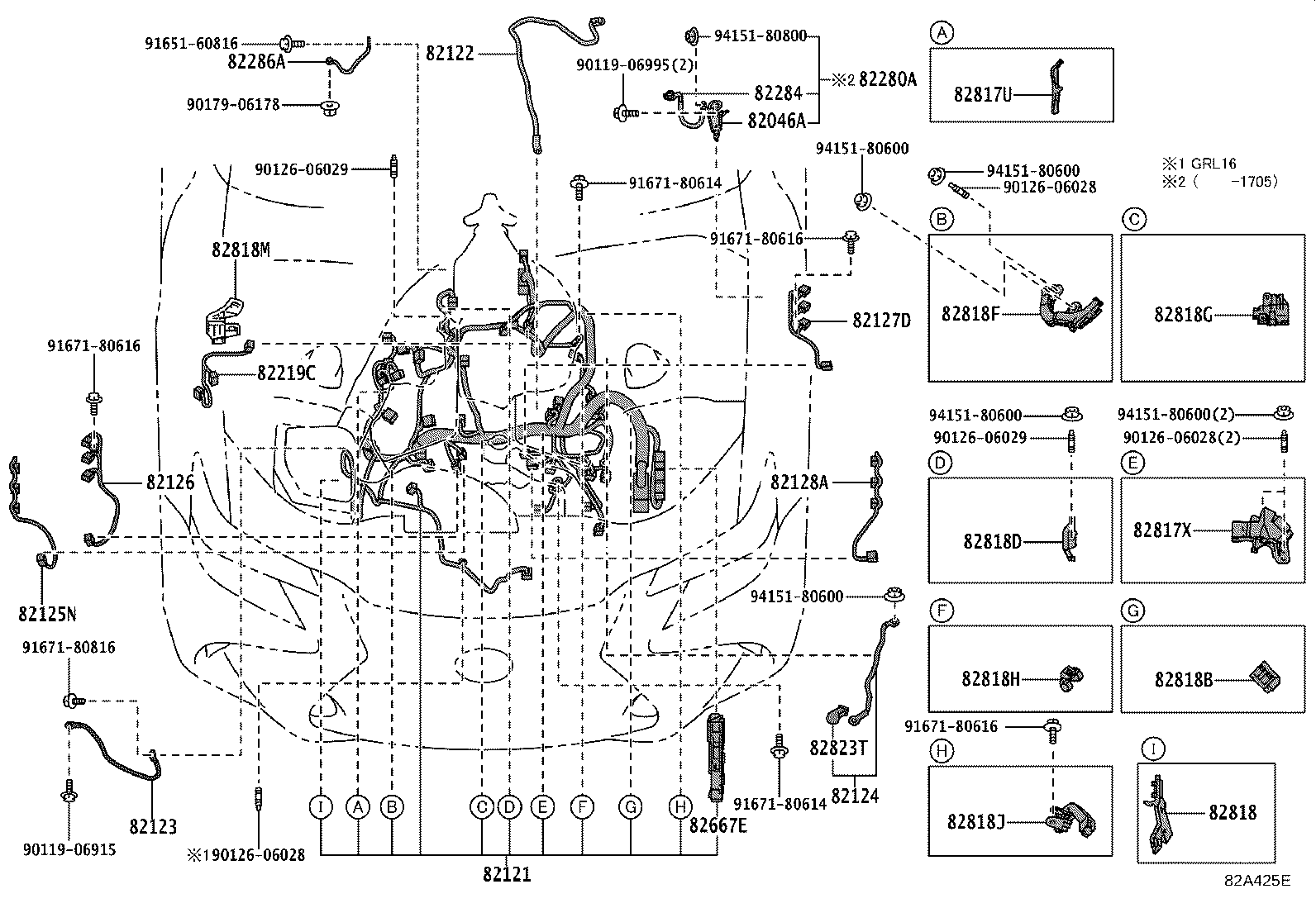 82142-30140 WIRE, INSTRUMENT PANEL, NO.2 product image
