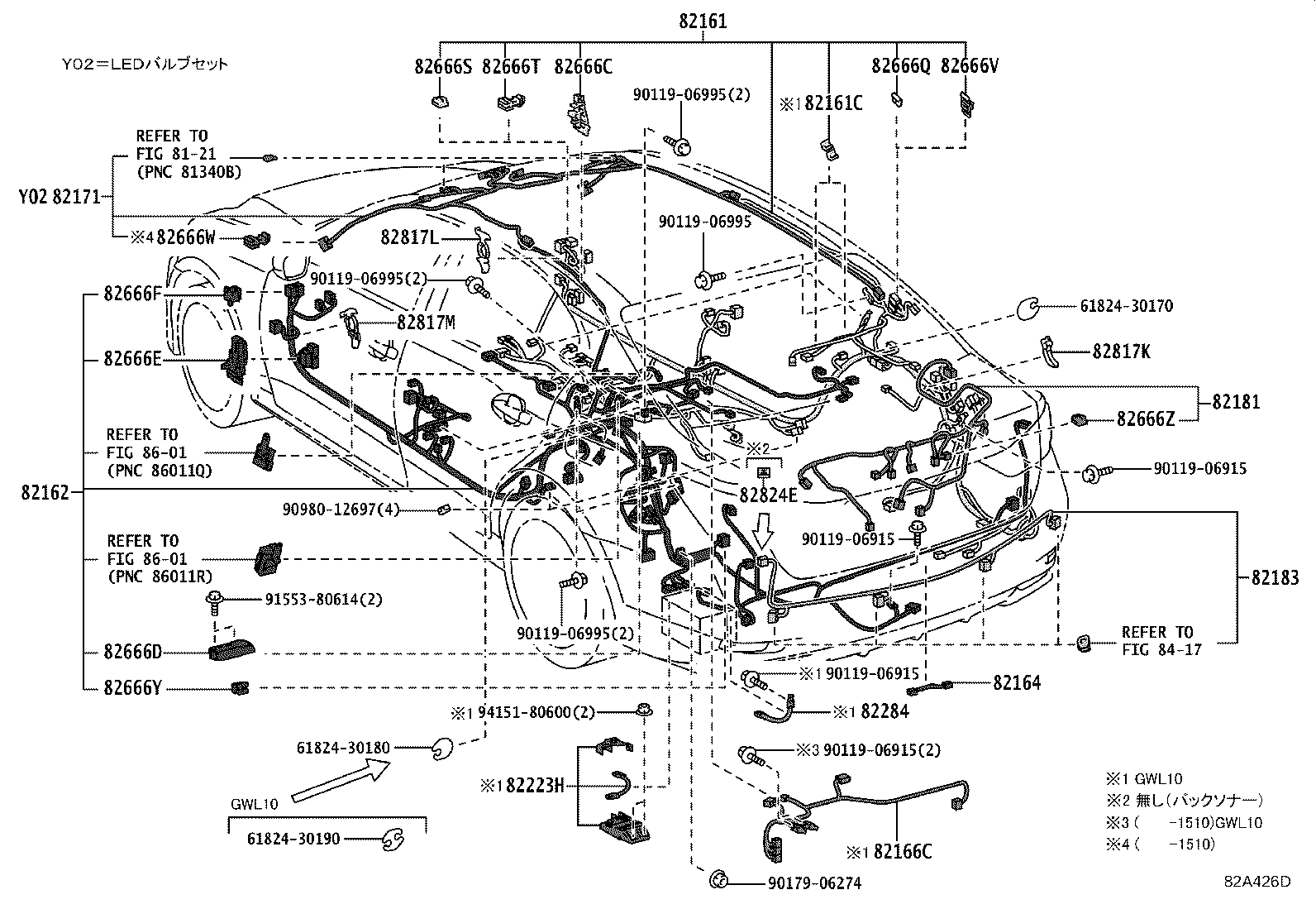 82142-30140 WIRE, INSTRUMENT PANEL, NO.2 product image