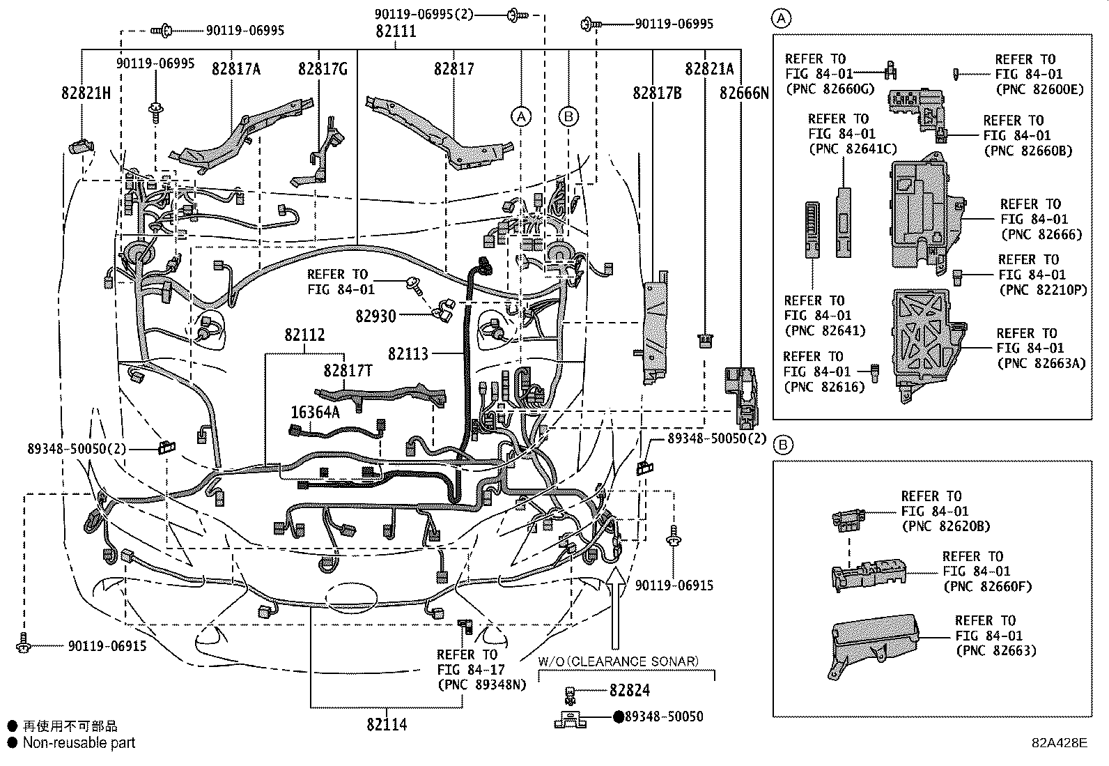 82151-30D10 WIRE, FRONT DOOR, RH product image