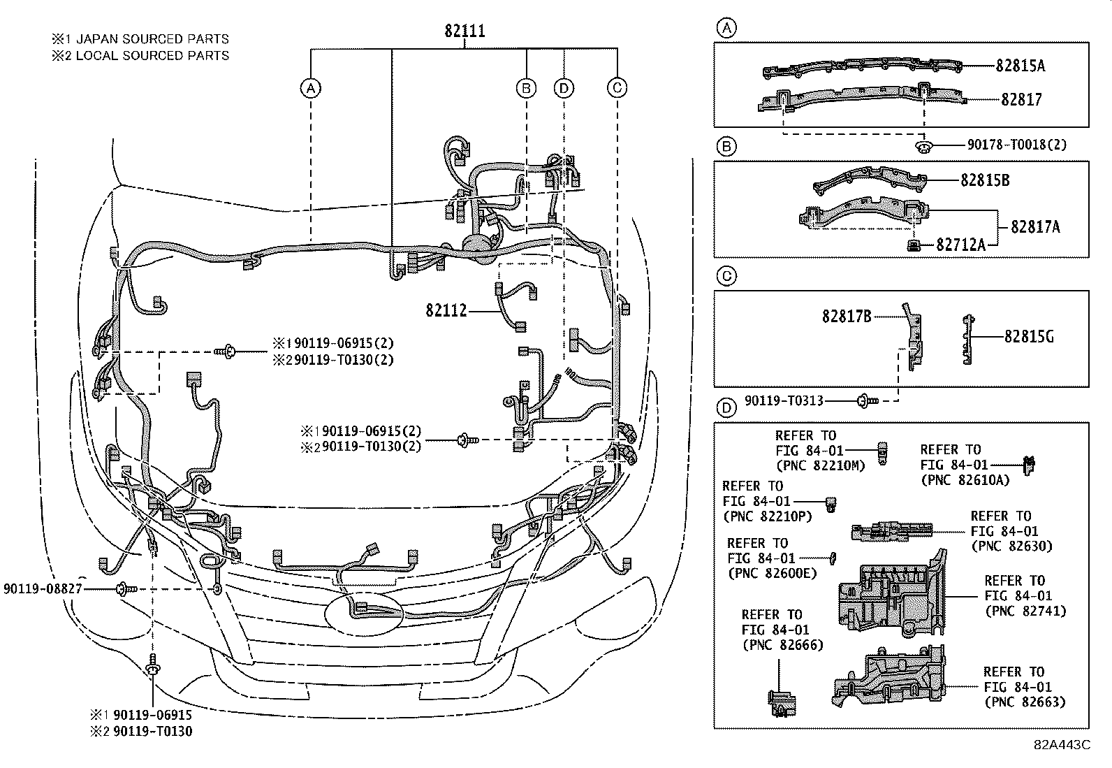 82142-KK341 WIRE, INSTRUMENT PANEL, NO.2 product image