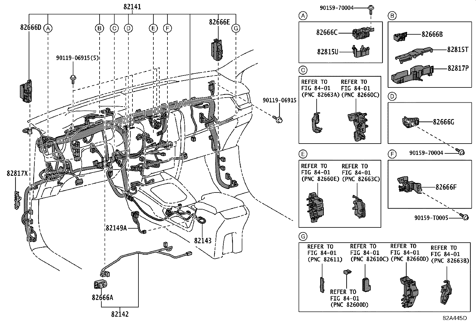 82142-KK341 WIRE, INSTRUMENT PANEL, NO.2 product image
