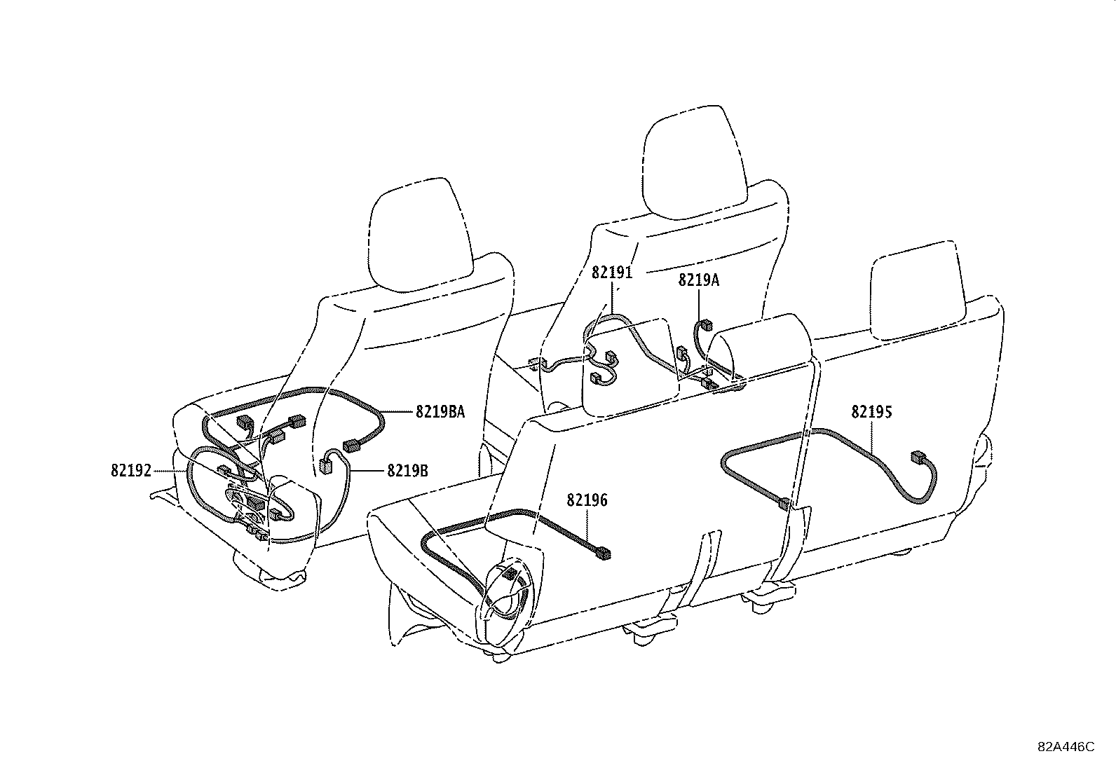 82142-KK341 WIRE, INSTRUMENT PANEL, NO.2 product image