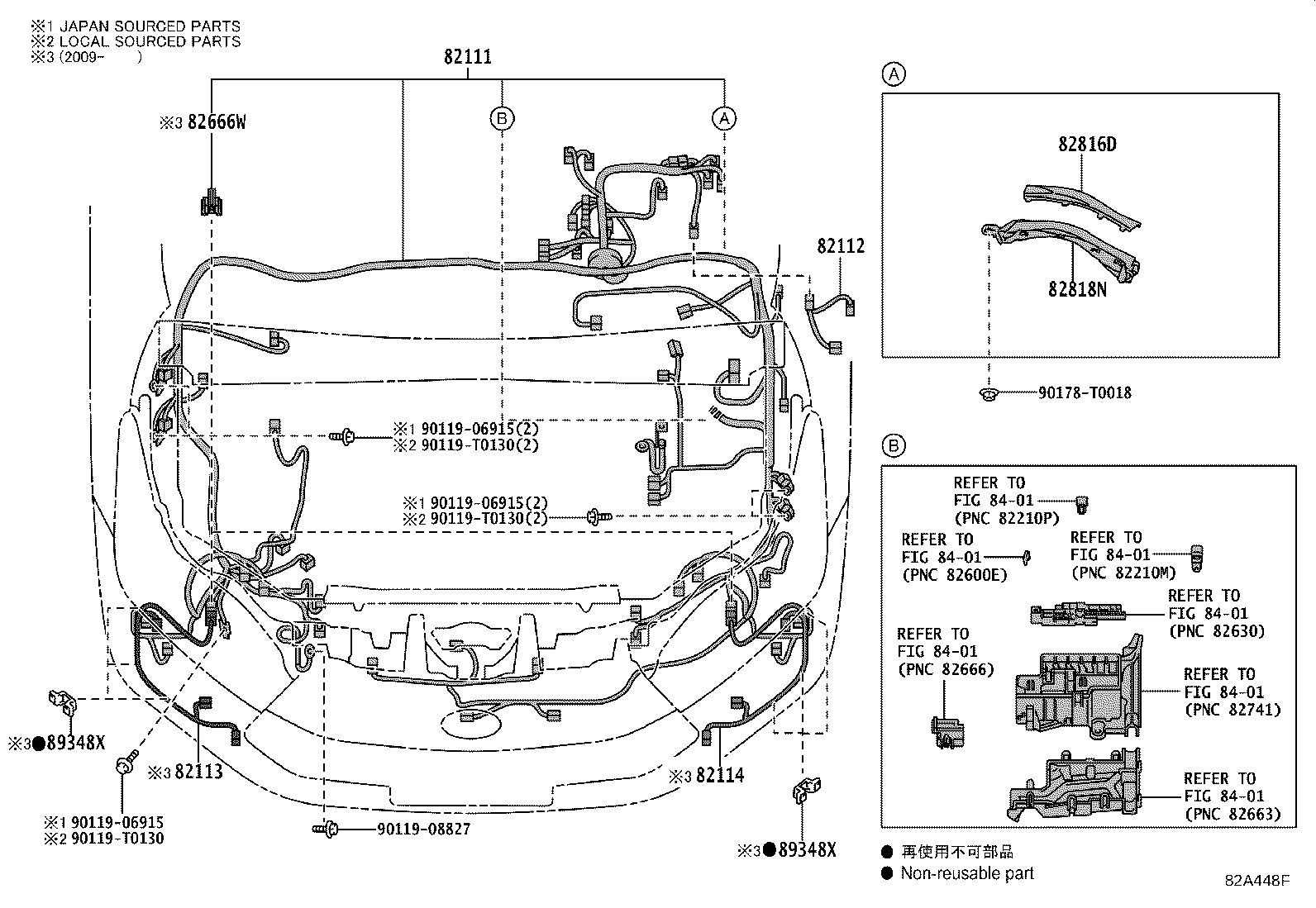 82142-KK020 WIRE, INSTRUMENT PANEL, NO.2 product image