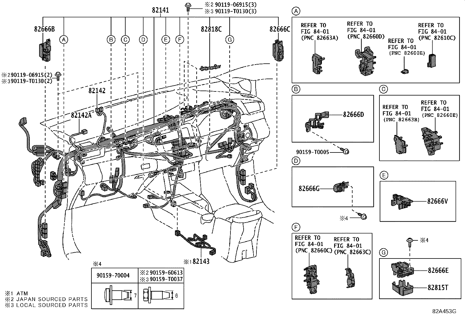 82142-KK020 WIRE, INSTRUMENT PANEL, NO.2 product image