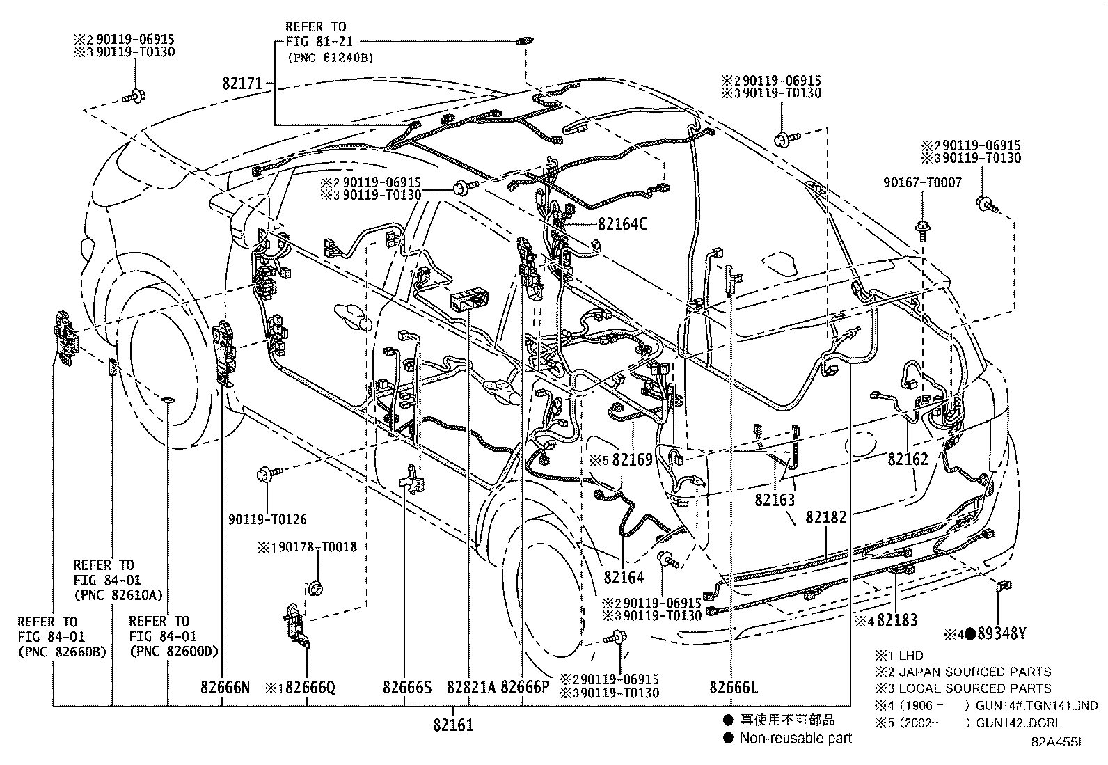 82142-KK020 WIRE, INSTRUMENT PANEL, NO.2 product image