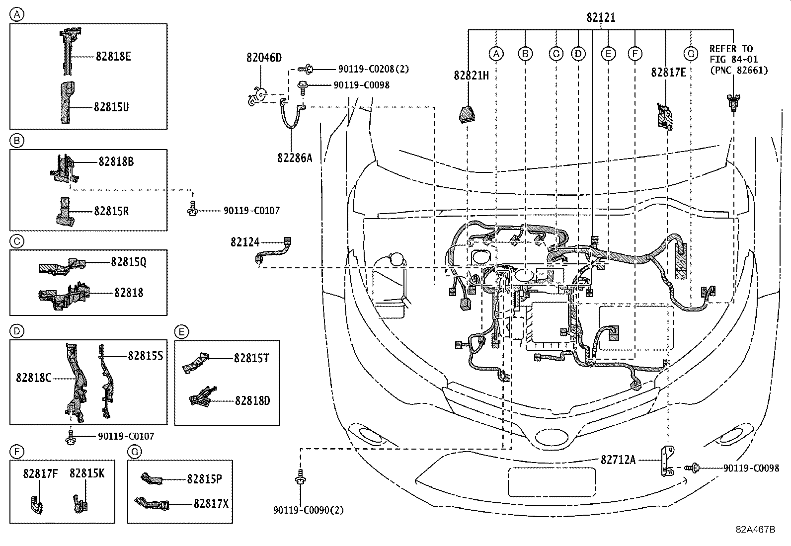 82046-02020 WIRE SUB-ASSY, BODY GROUND, NO.1 product image