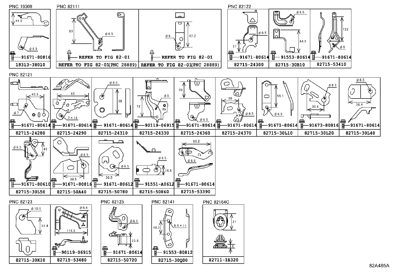 82191-30841 WIRE, FRONT SEAT, RH product image