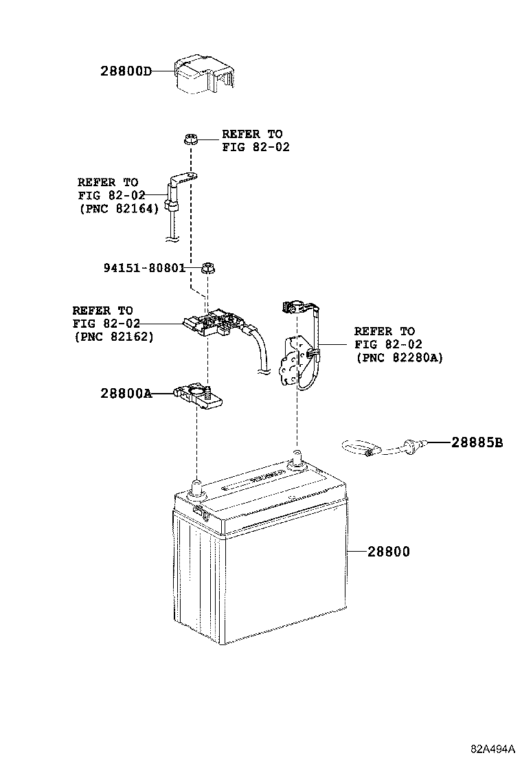 82715-53660 BRACKET, BATTERY WIRE CLAMP product image