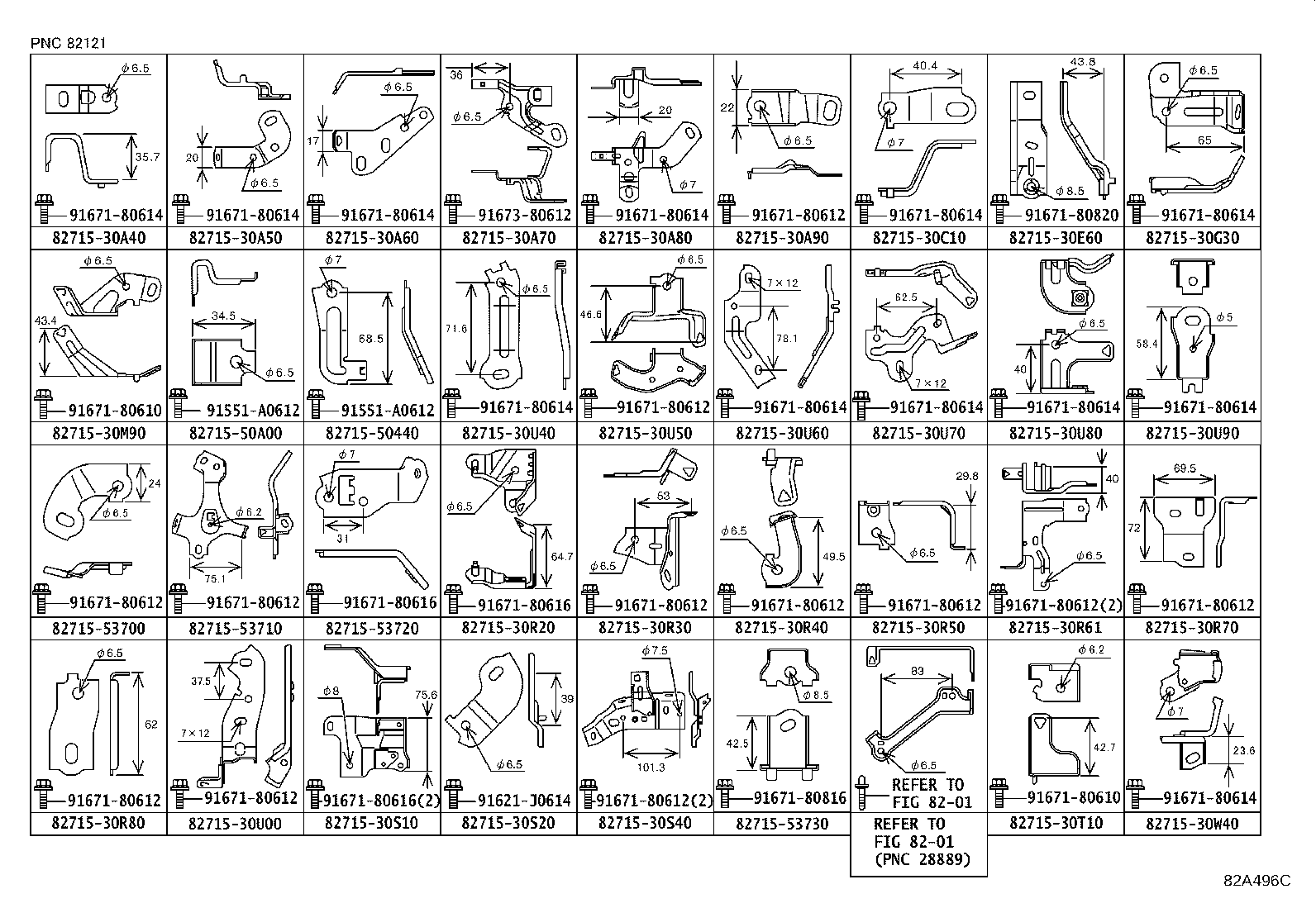 82151-24440 WIRE, FRONT DOOR, RH product image