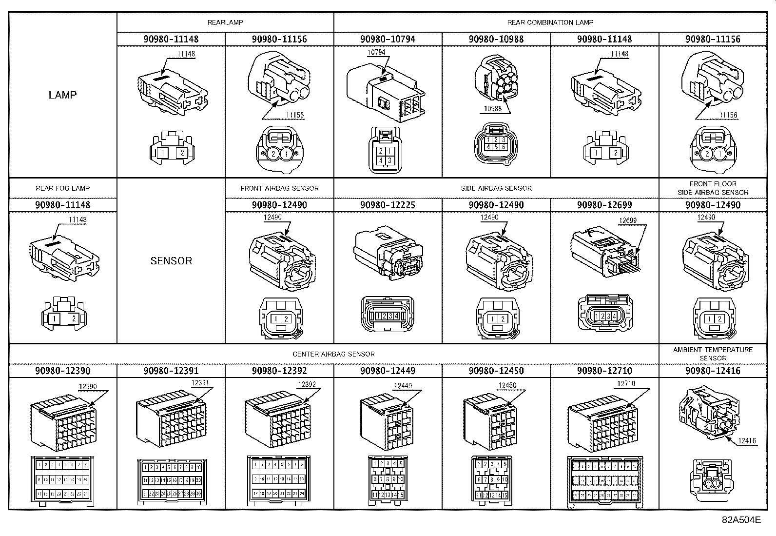 82142-KK020 WIRE, INSTRUMENT PANEL, NO.2 product image
