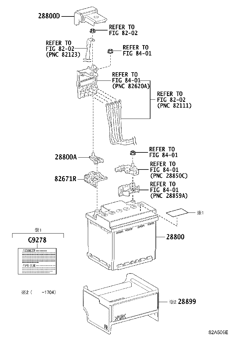 Toyota 89890-47100 COMPUTER ASSY, BATTERY