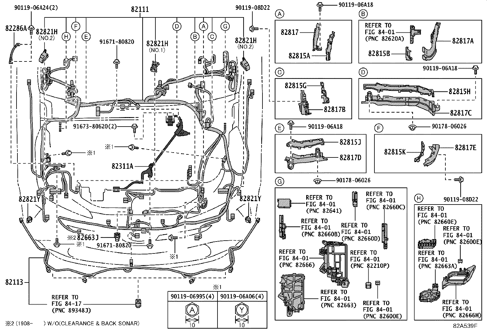 Toyota 82142-47550 WIRE, INSTRUMENT PANEL, NO.2