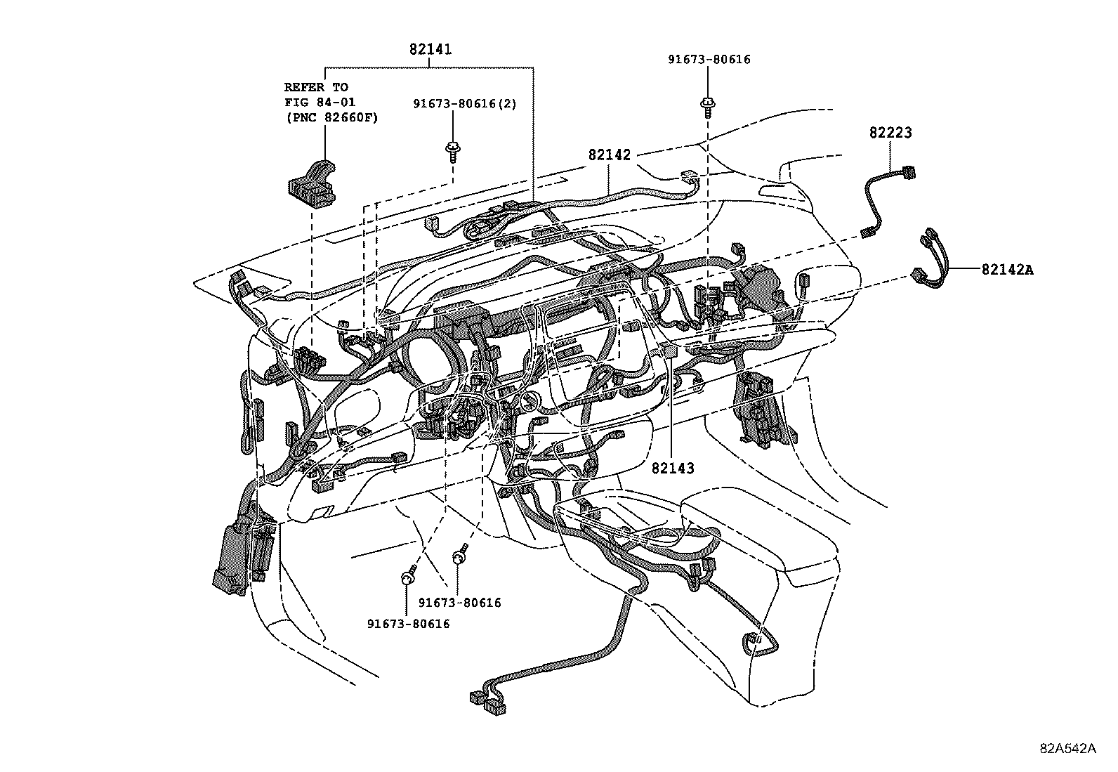 82142-47691 WIRE, INSTRUMENT PANEL, NO.2 product image