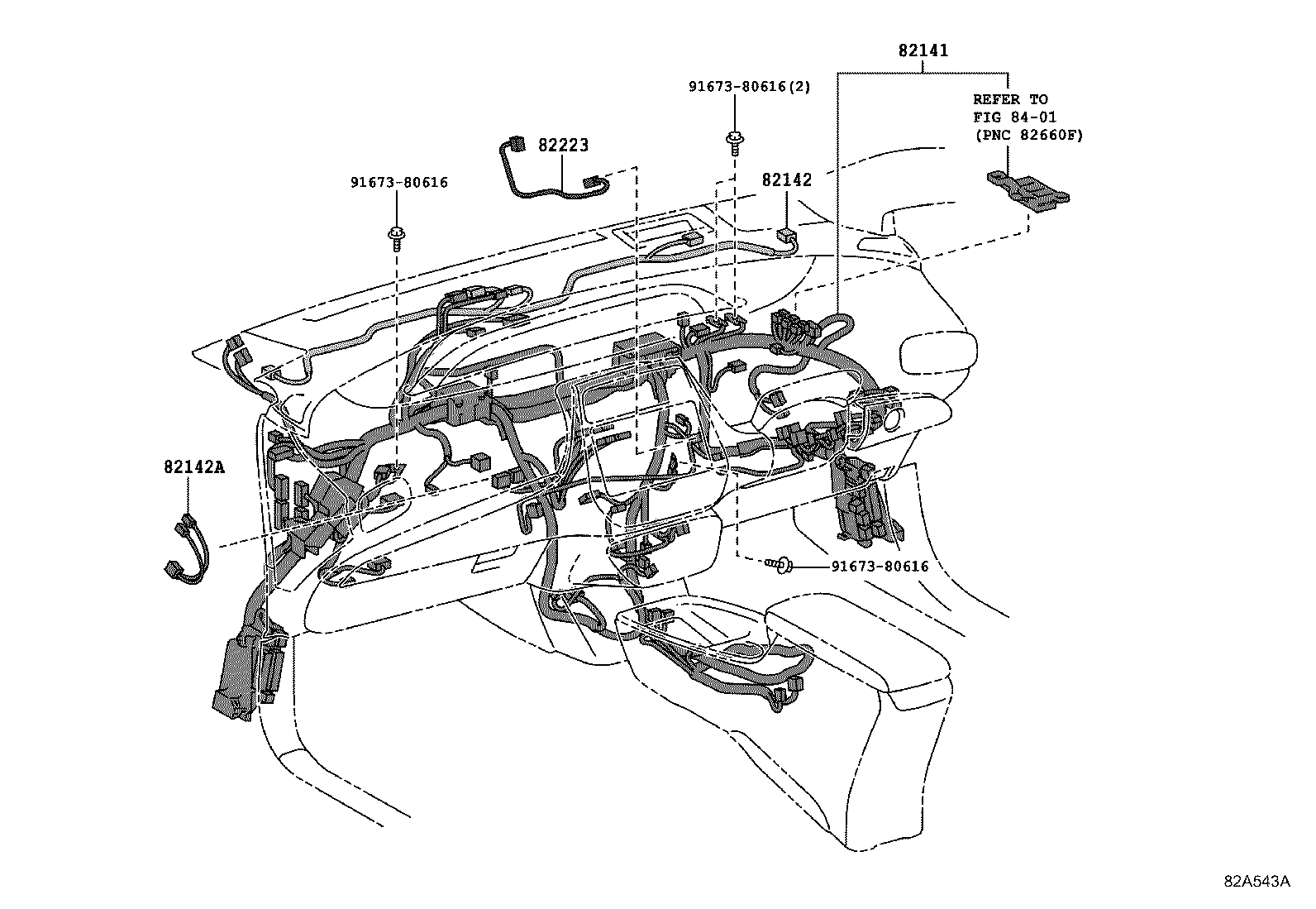 82142-47691 WIRE, INSTRUMENT PANEL, NO.2 product image