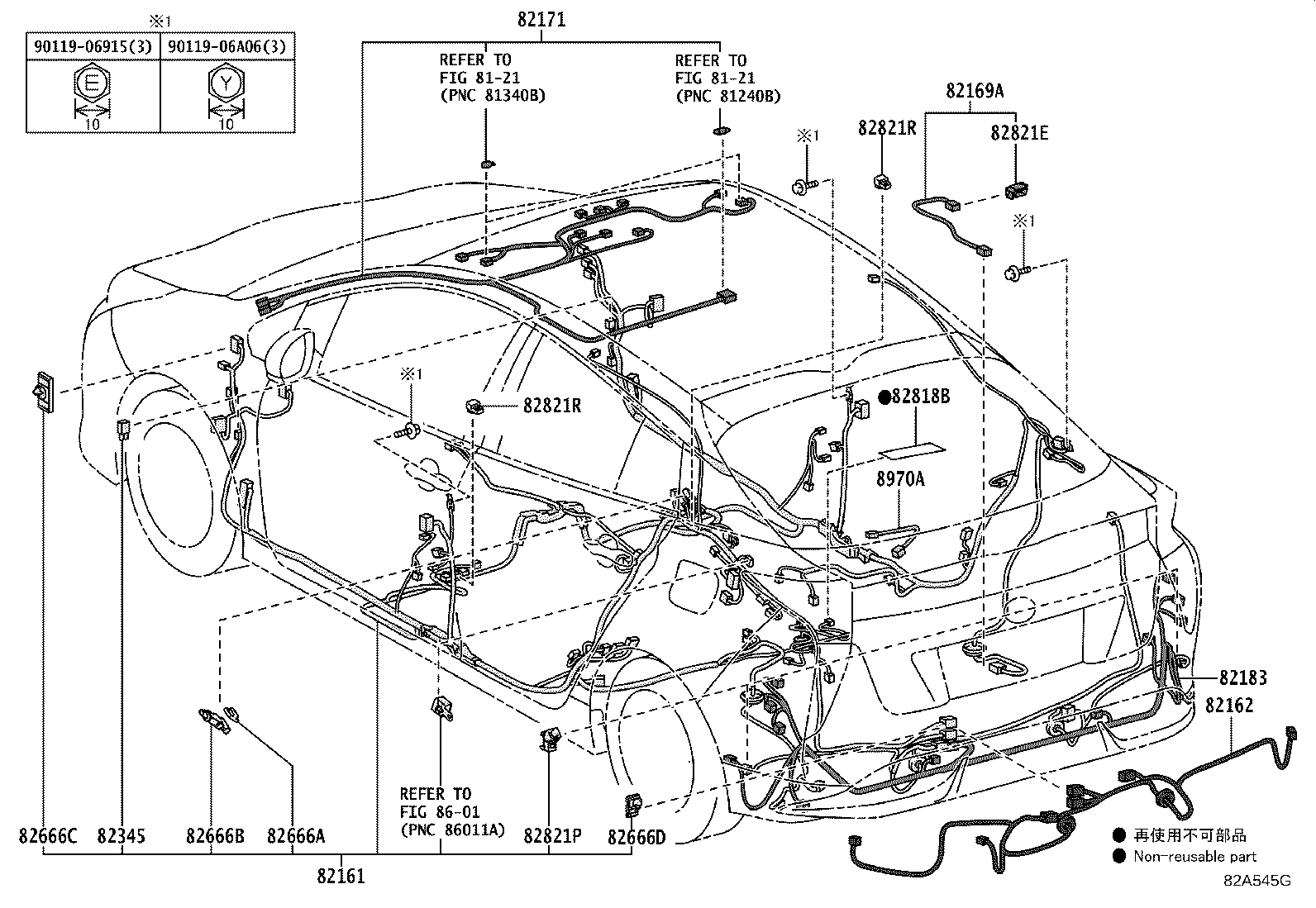 82142-47691 WIRE, INSTRUMENT PANEL, NO.2 product image