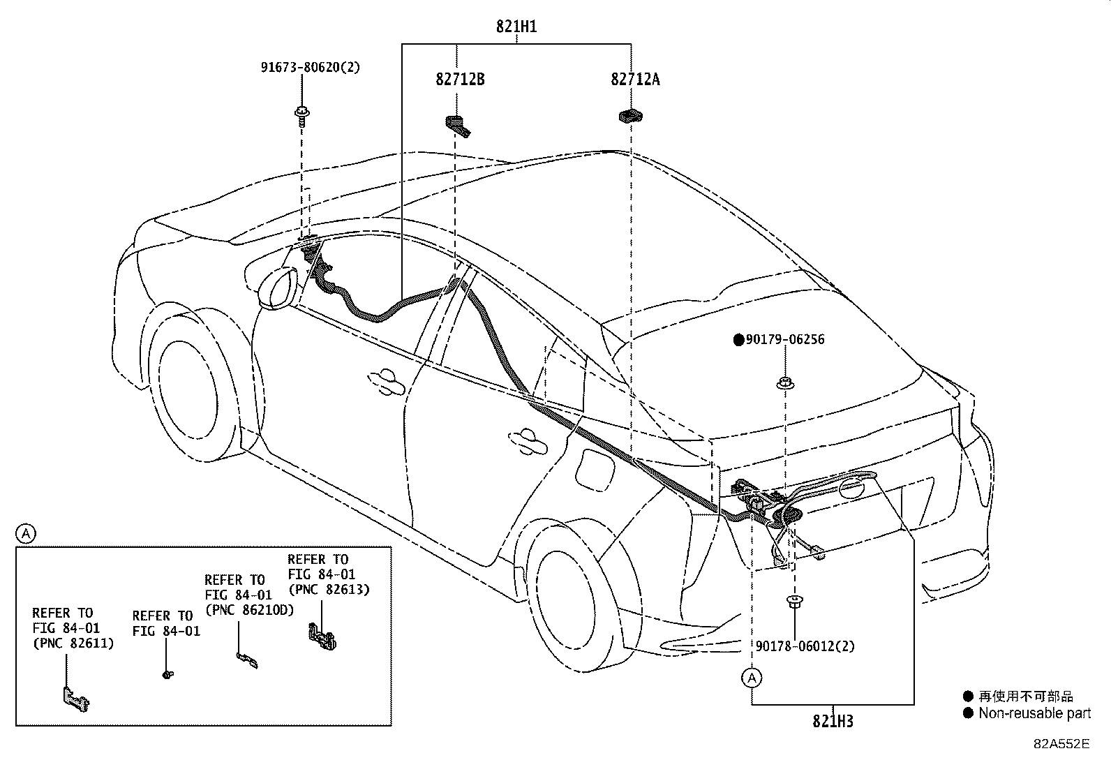 82191-47180 WIRE, FRONT SEAT, RH product image