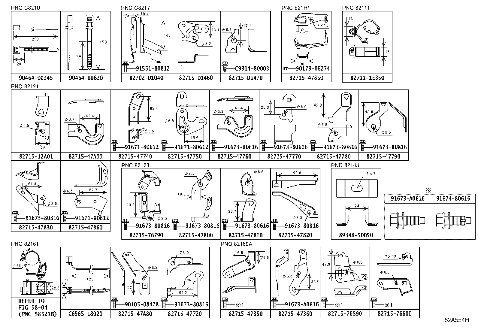82191-47180 WIRE, FRONT SEAT, RH product image