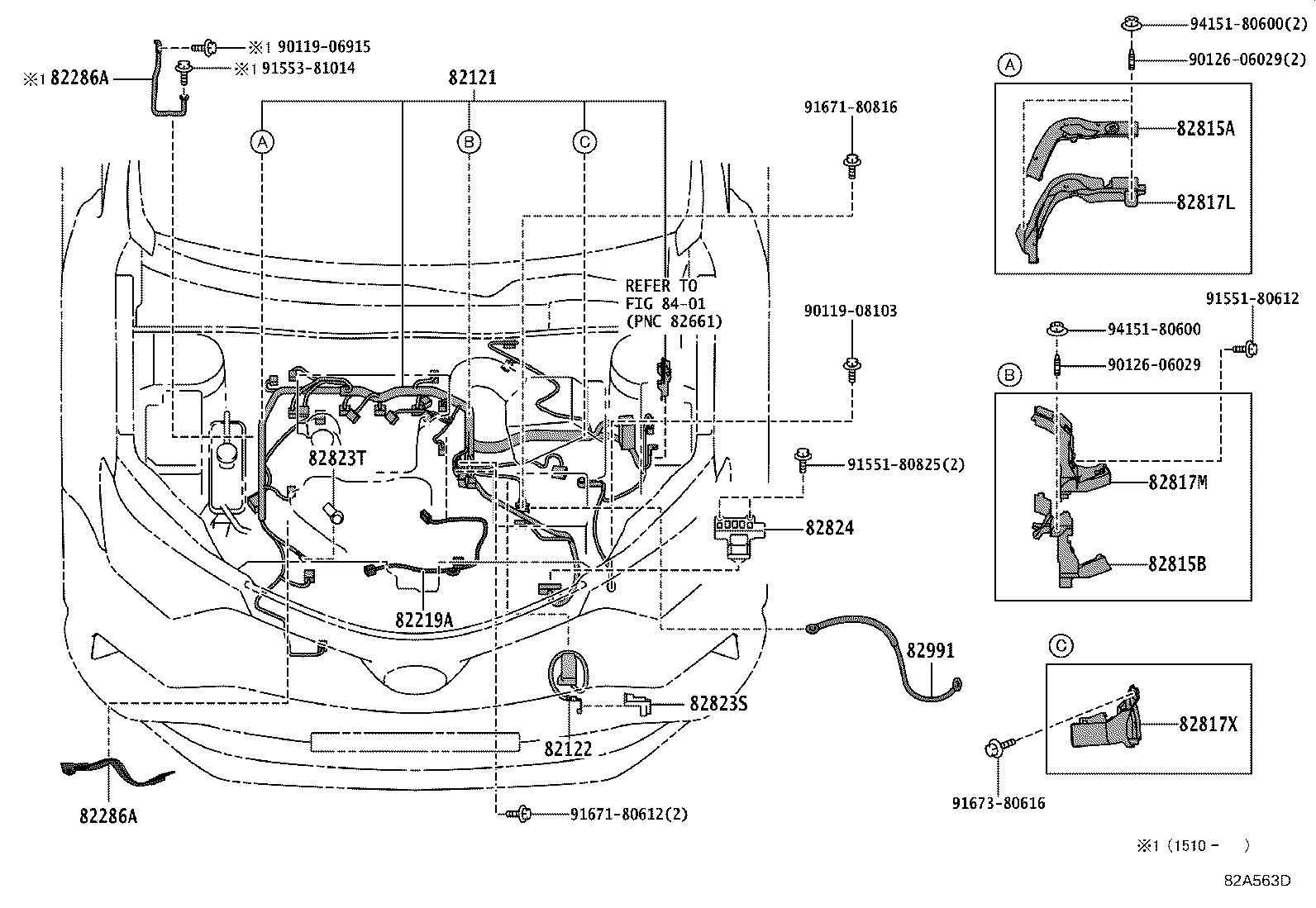 82817-42580 PROTECTOR, WIRING HARNESS, NO.11 product image