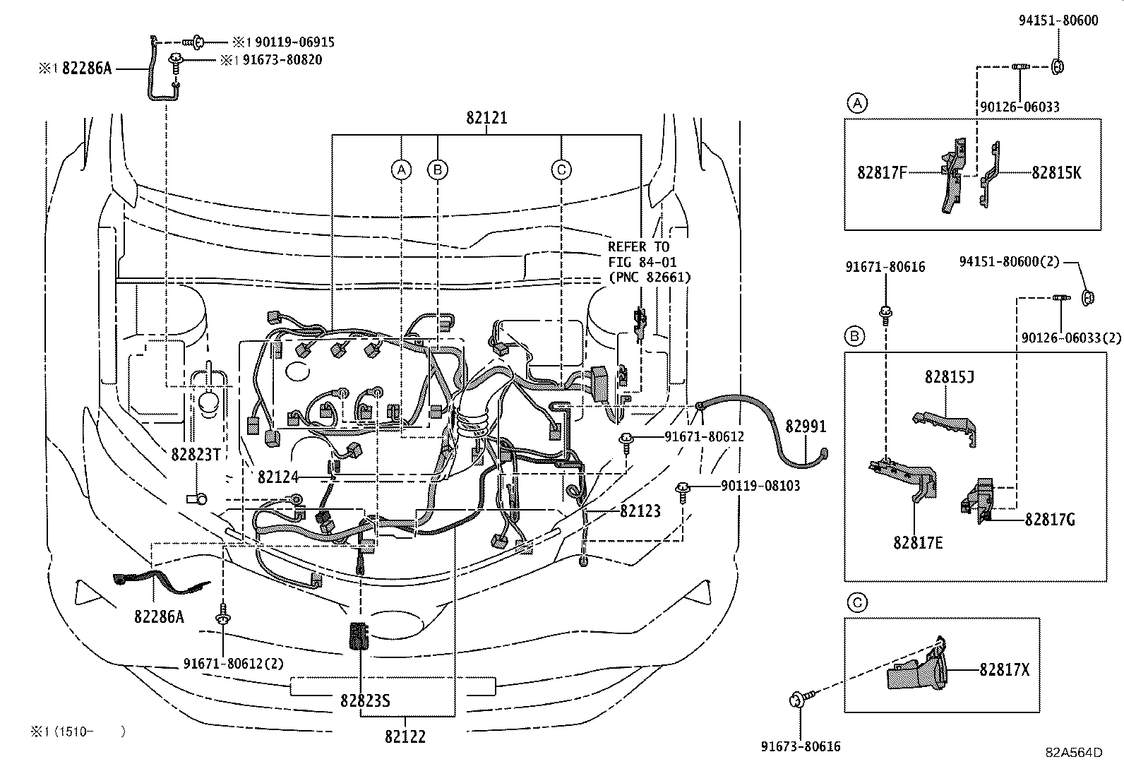 82817-42580 PROTECTOR, WIRING HARNESS, NO.11 product image