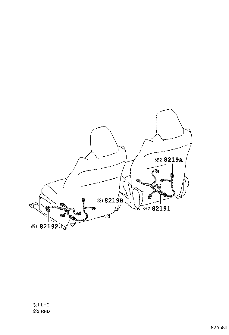 82140-47041 WIRE, INSTRUMENT PANEL, NO.2 product image