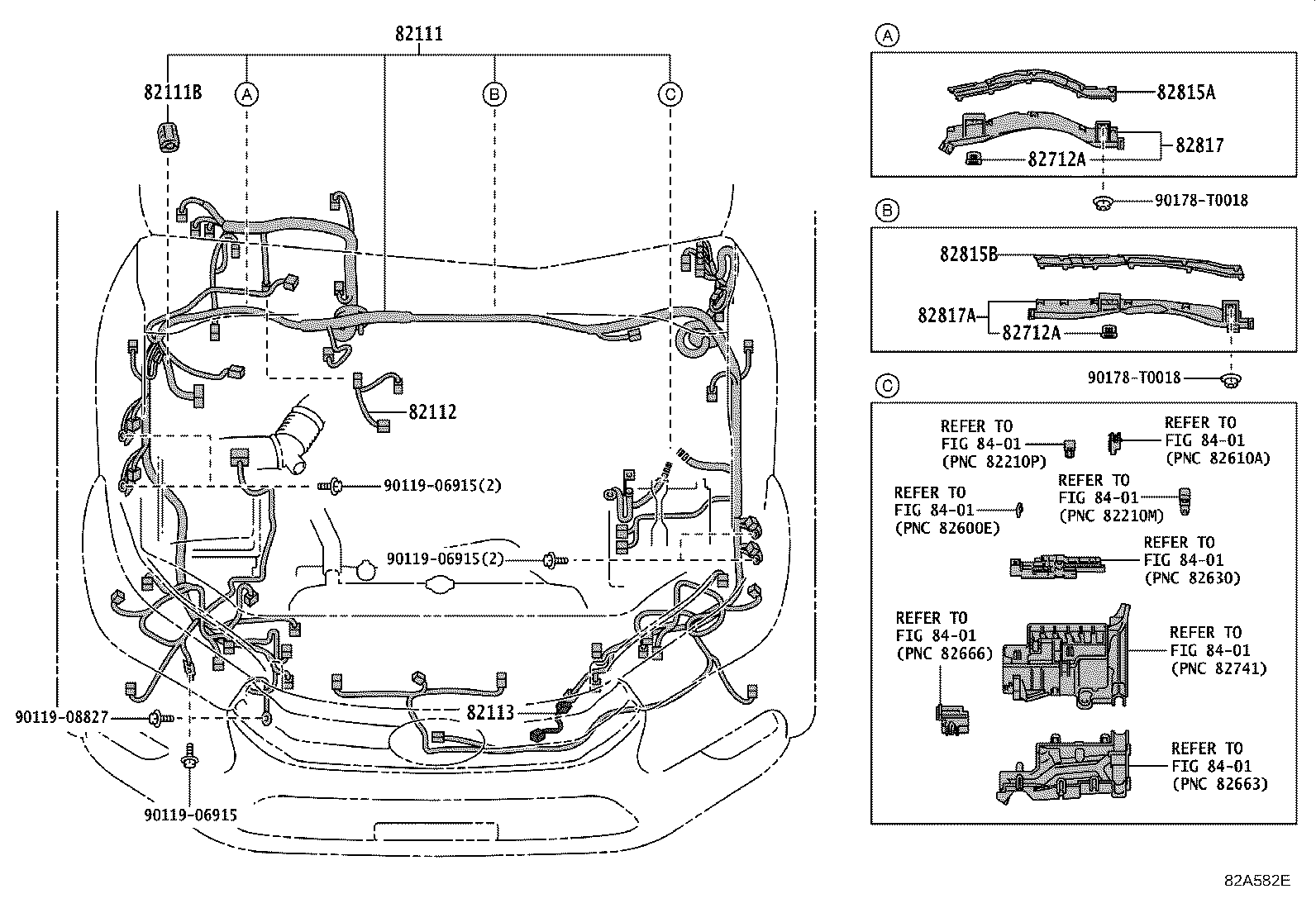 82817-0K550 PROTECTOR, WIRING HARNESS, NO.2 product image
