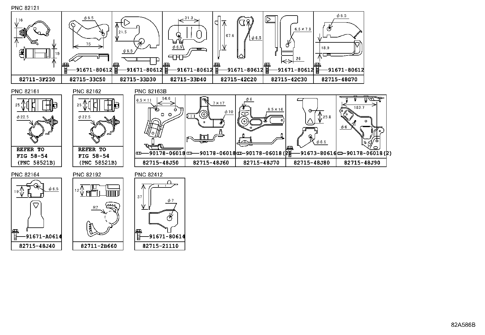 82817-42850 PROTECTOR, WIRING HARNESS, NO.2 product image