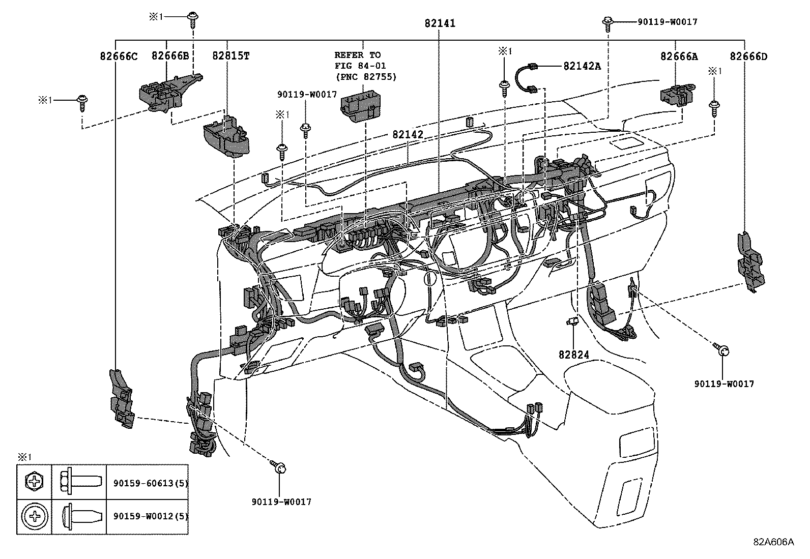 82712-28440 SUPPORT, WIRING HARNESS product image