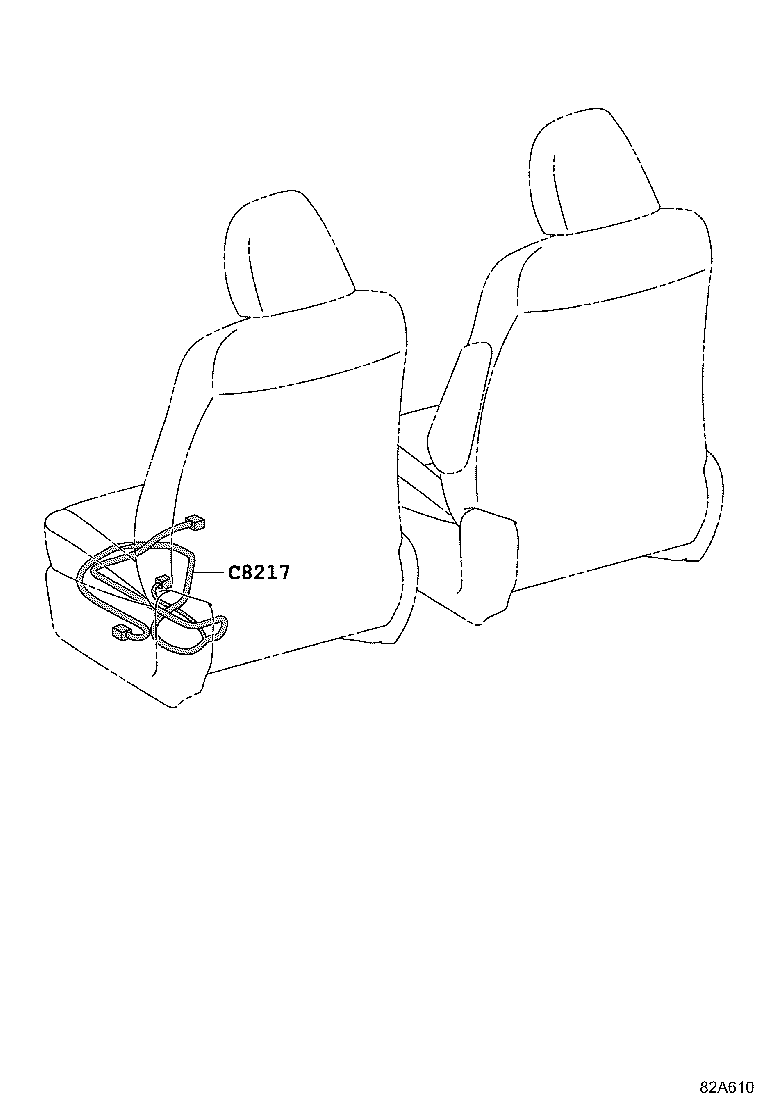 82113-52030 WIRE, ENGINE ROOM, NO.3 product image