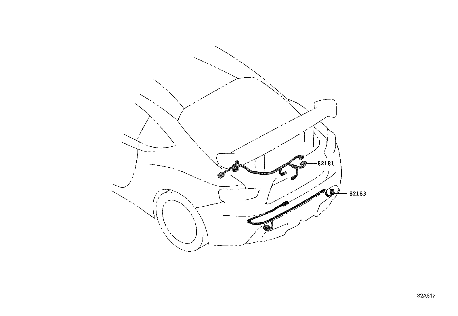 82111-18040 WIRE, ENGINE ROOM, NO.2 product image