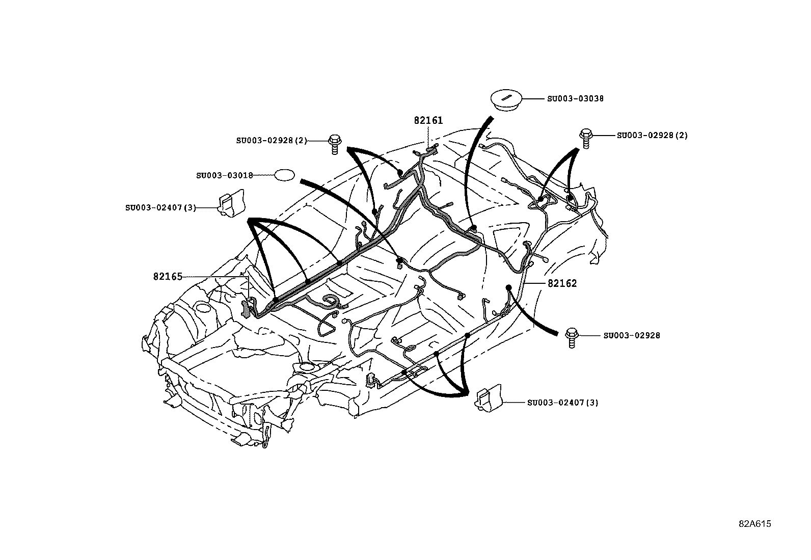 82111-18040 WIRE, ENGINE ROOM, NO.2 product image