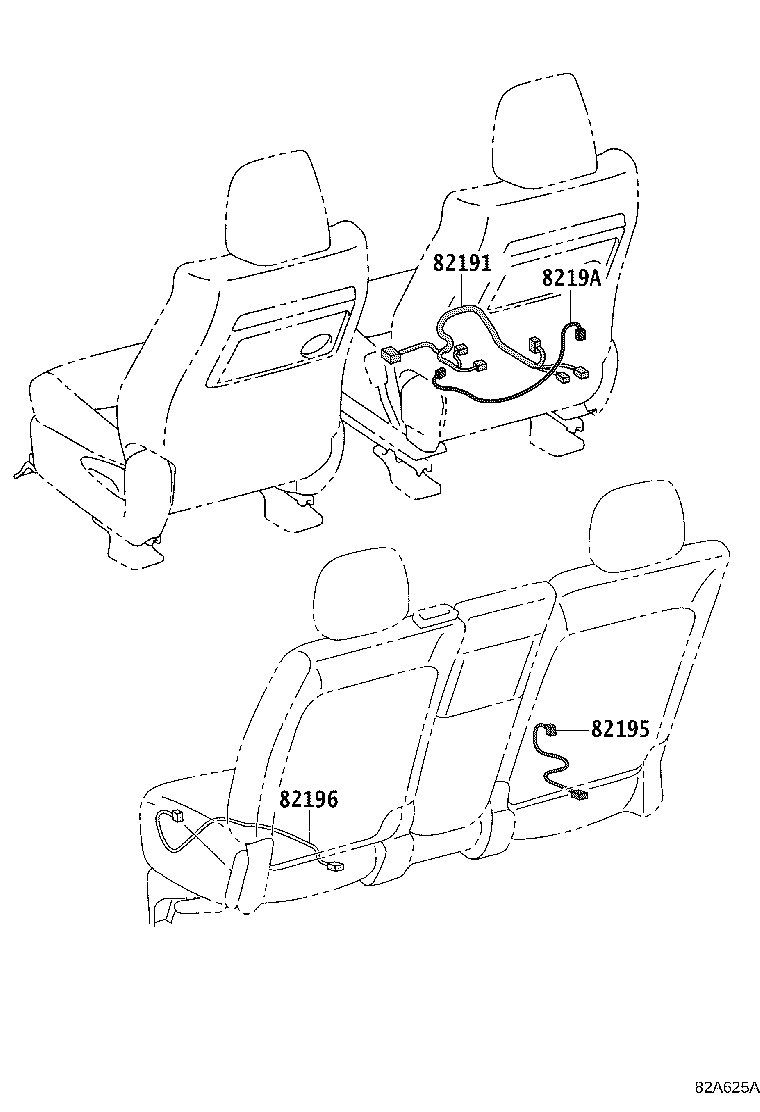 82142-KK020 WIRE, INSTRUMENT PANEL, NO.2 product image