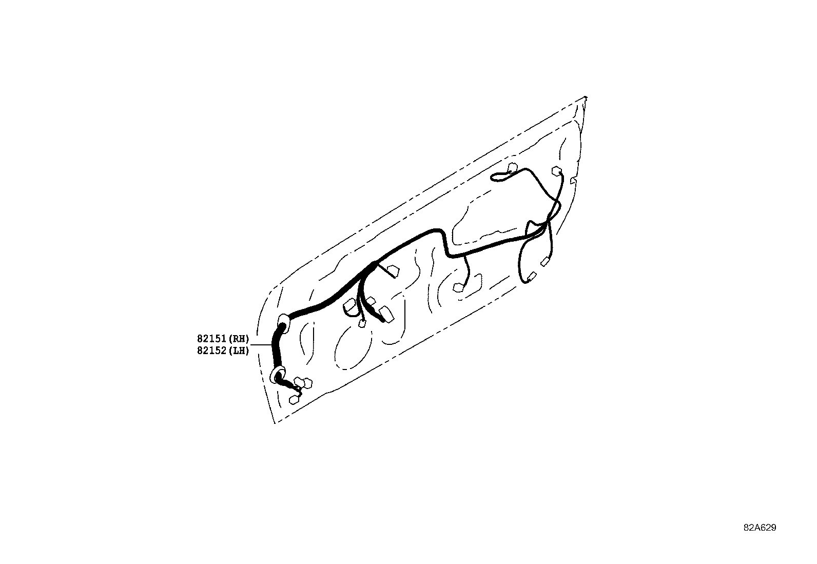 82111-18040 WIRE, ENGINE ROOM, NO.2 product image