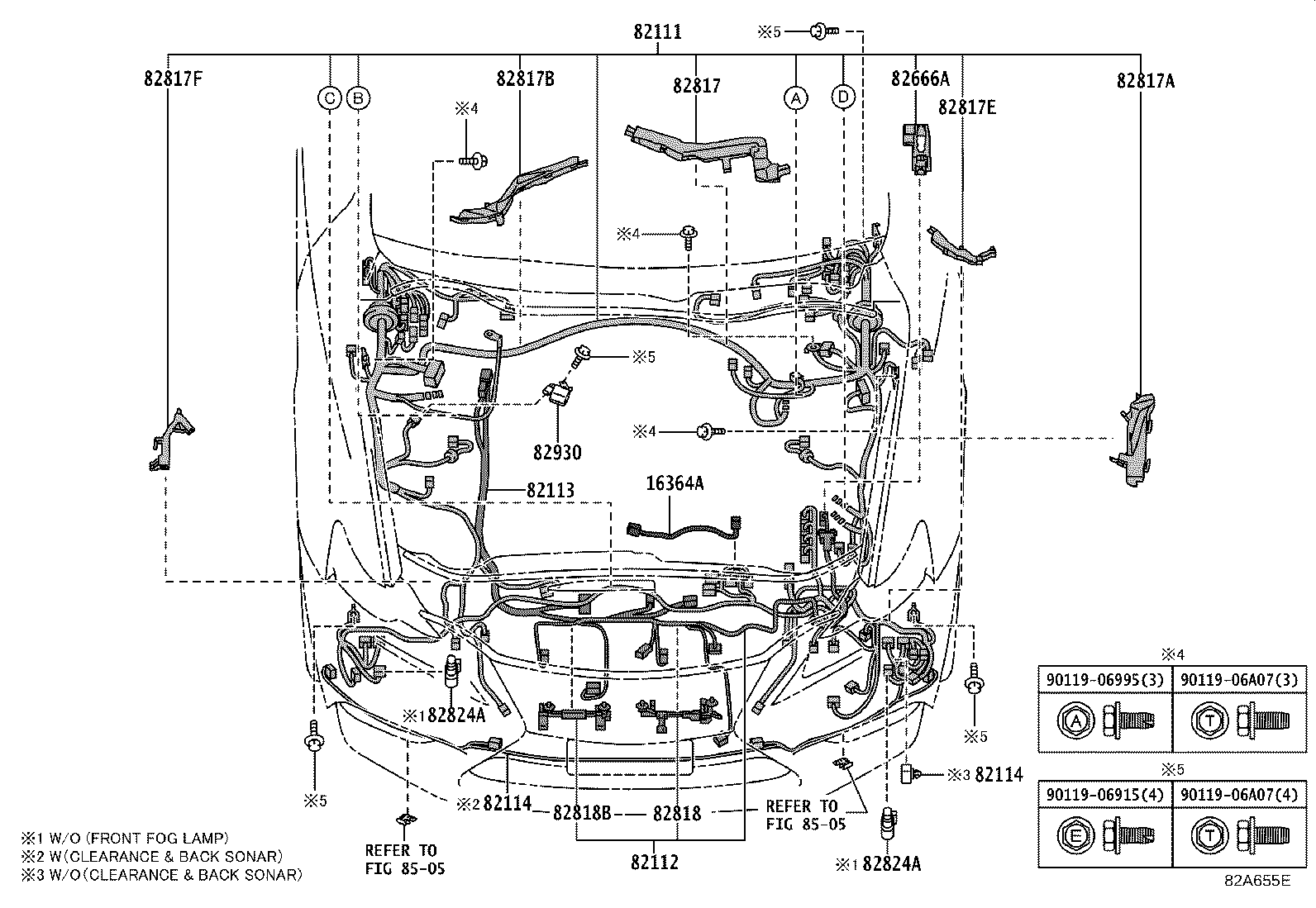 82142-53170 WIRE, INSTRUMENT PANEL, NO.2 product image