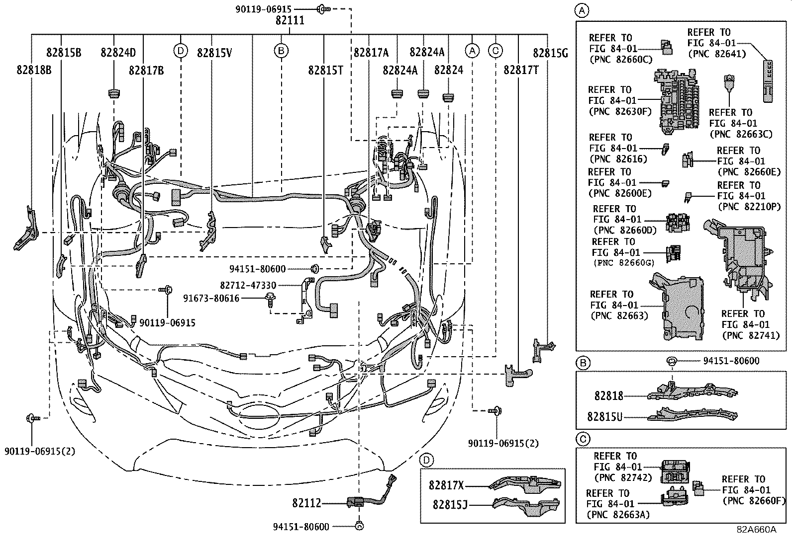 82121-12P90 WIRE, ENGINE product image