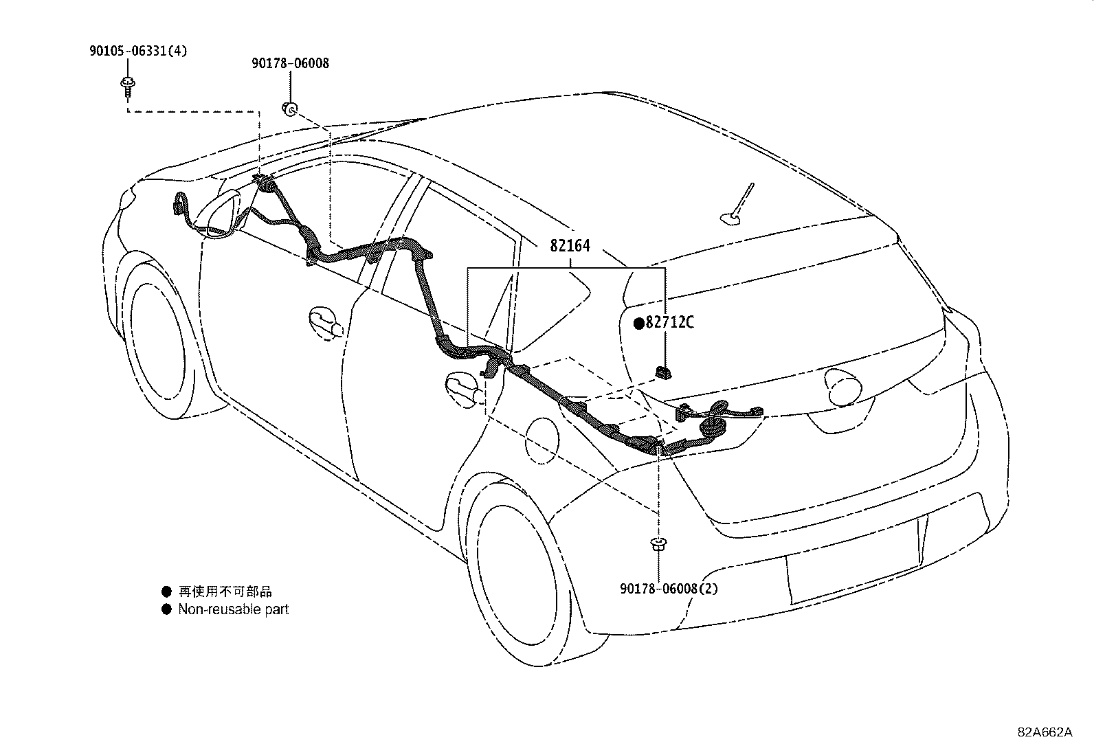 82121-12P90 WIRE, ENGINE product image