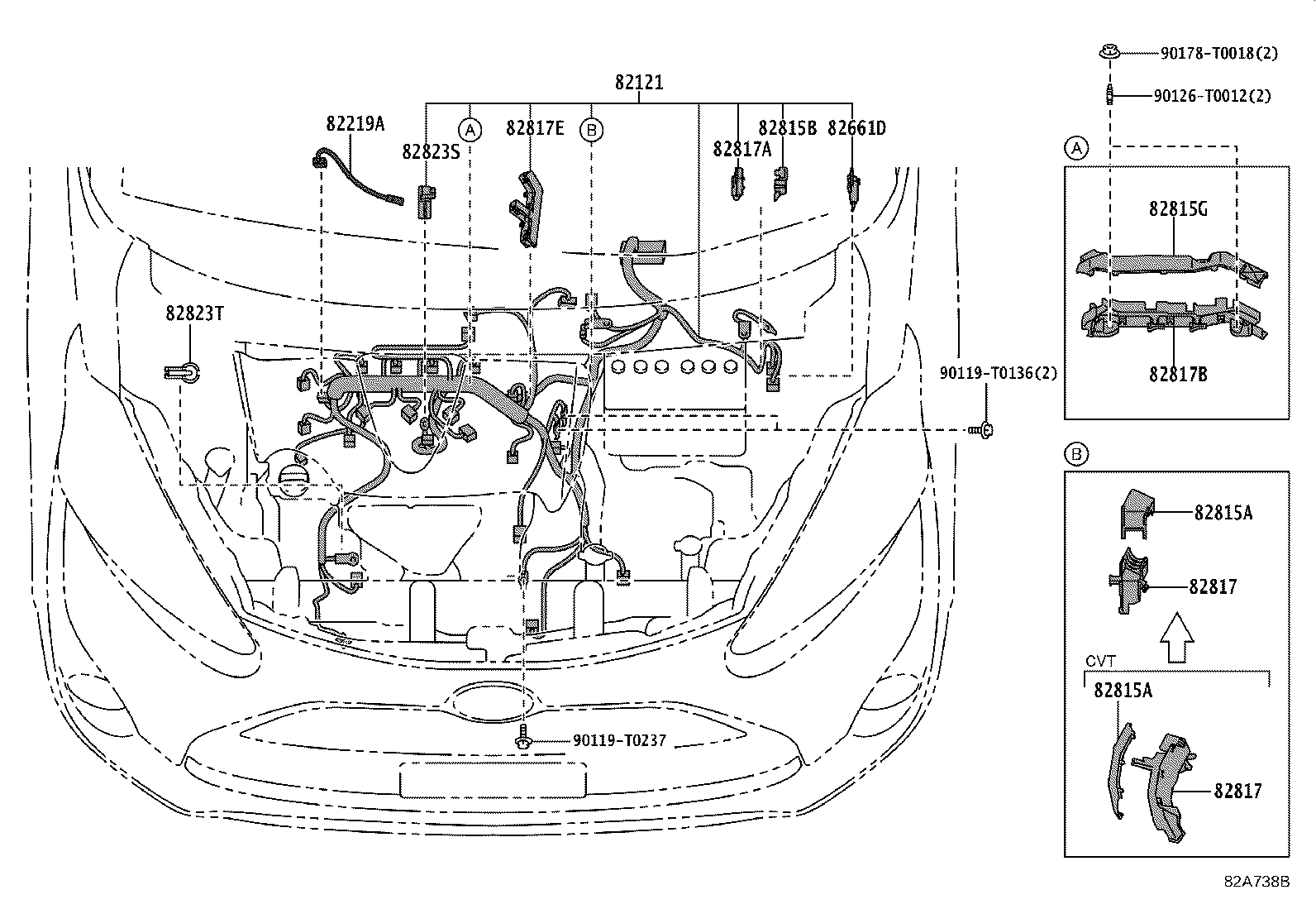 82121-0DR90 WIRE, ENGINE product image