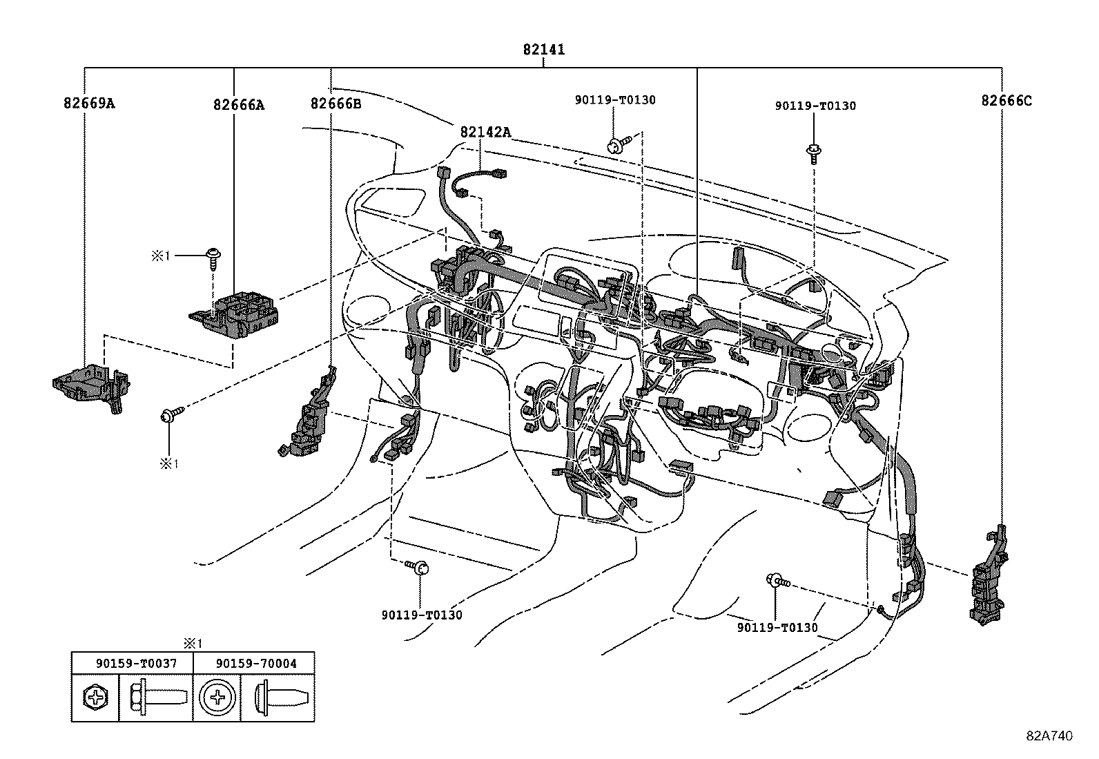 82121-0DR90 WIRE, ENGINE product image