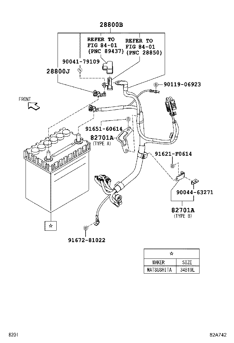 90049-75013 TERMINAL, BATTERY NEGATIVE product image