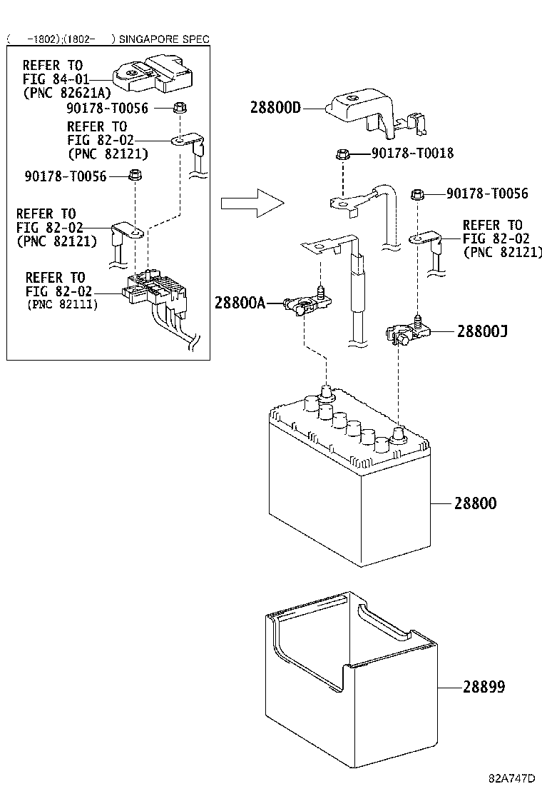 28899-0Y010 INSULATOR, BATTERY product image