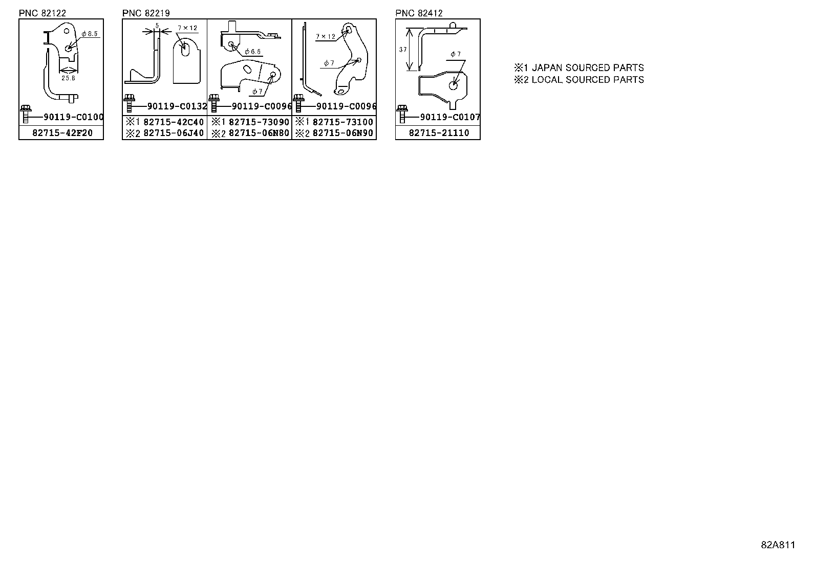 82142-0R080 WIRE, INSTRUMENT PANEL, NO.2 product image