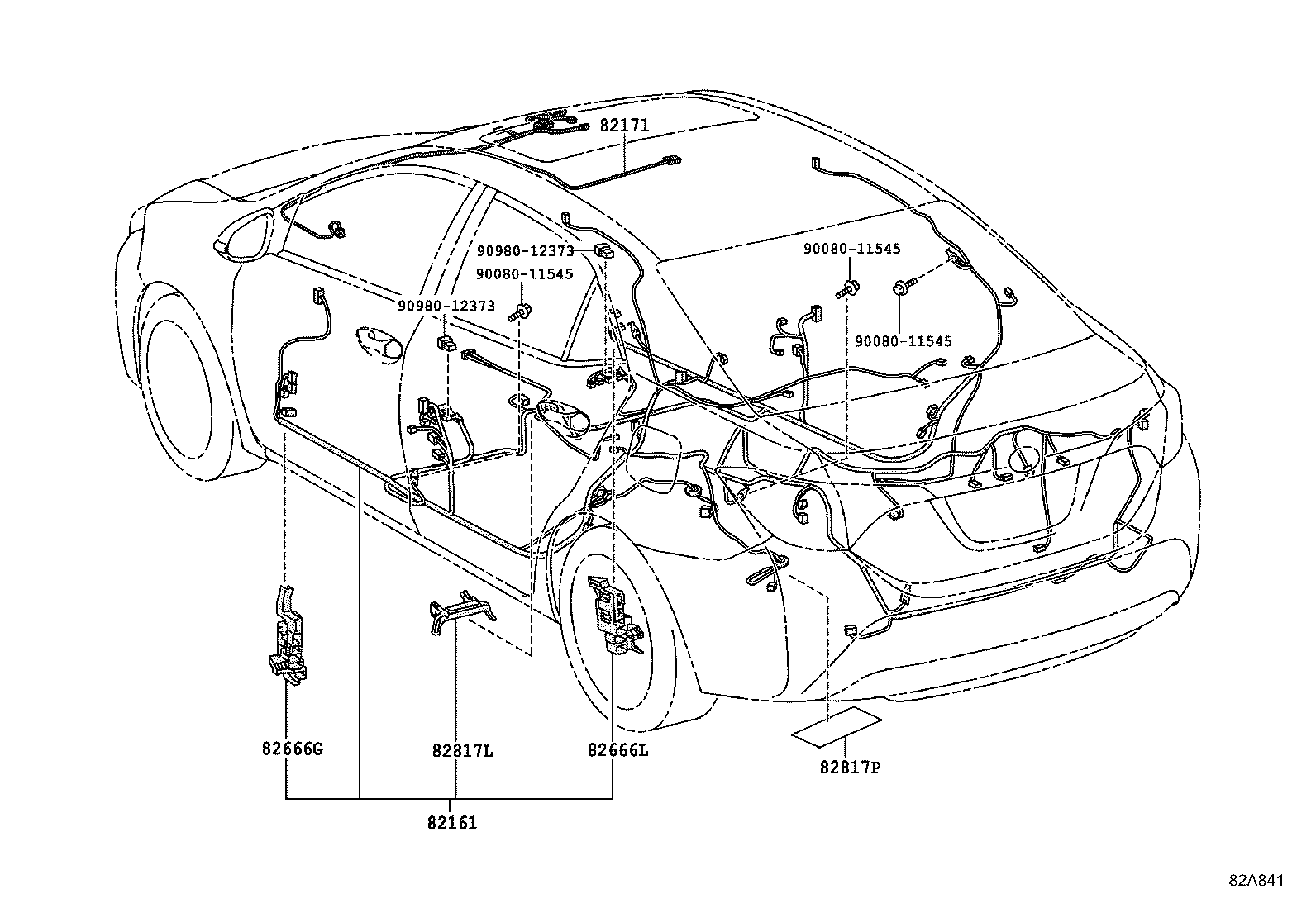 82121-0Z451 WIRE, ENGINE product image