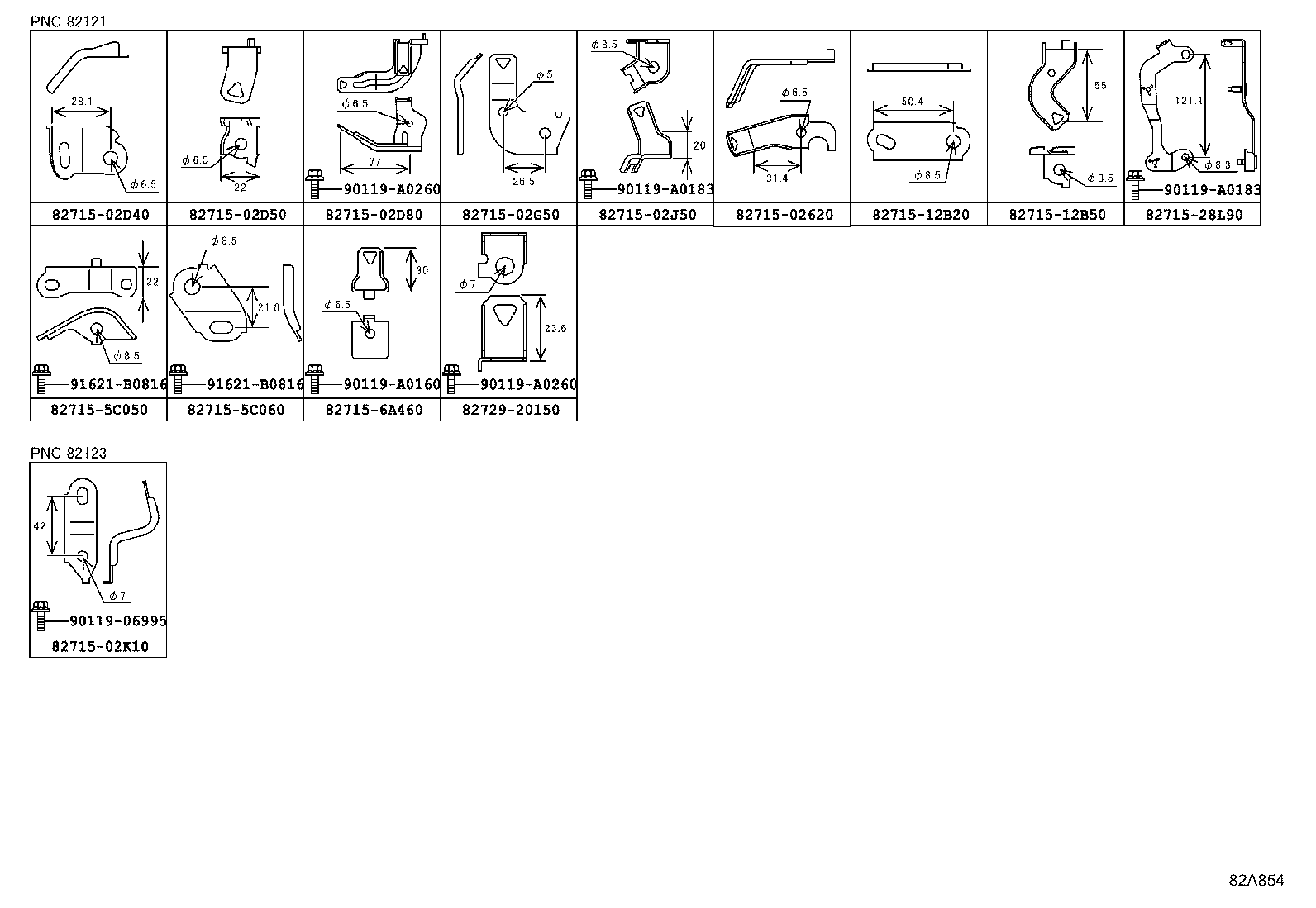 82817-02100 PROTECTOR, WIRING HARNESS, NO.1 product image