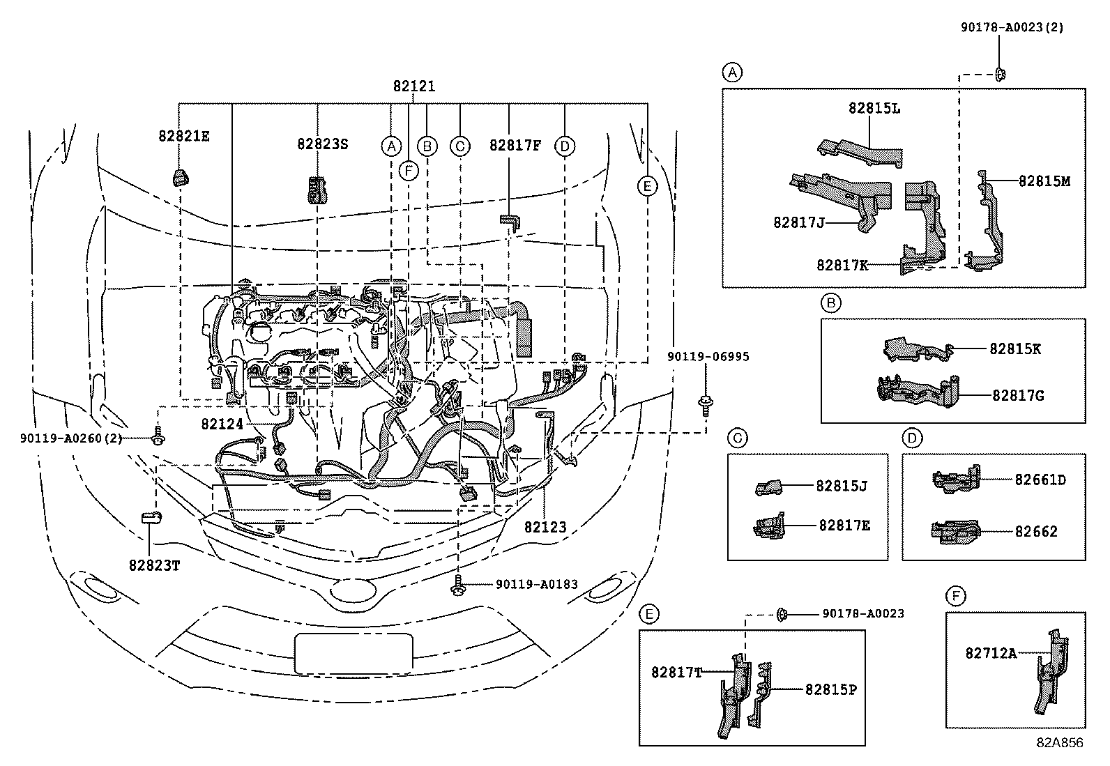 82817-02100 PROTECTOR, WIRING HARNESS, NO.1 product image