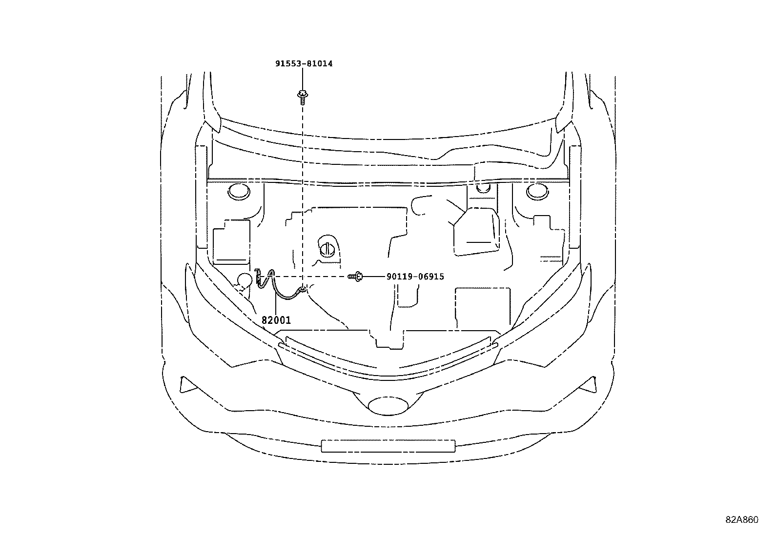 82192-42050 WIRE, FRONT SEAT, LH product image