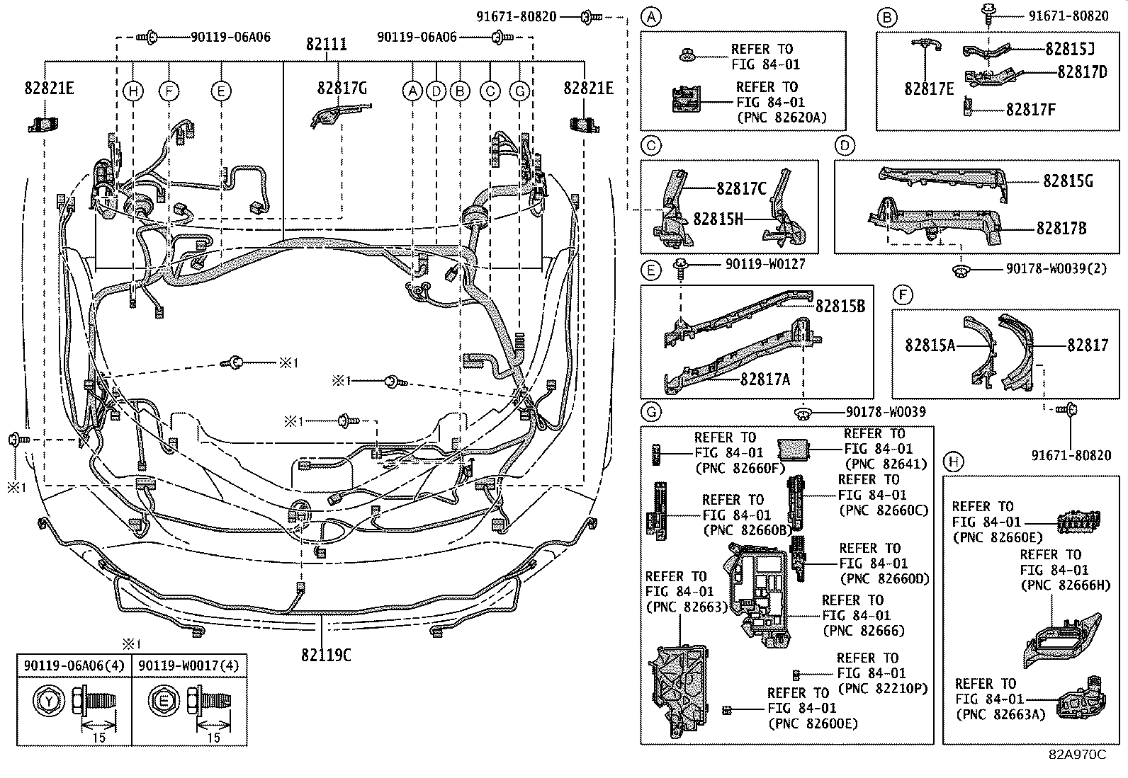 82184-F4420 WIRE, BACK DOOR, NO.1 product image