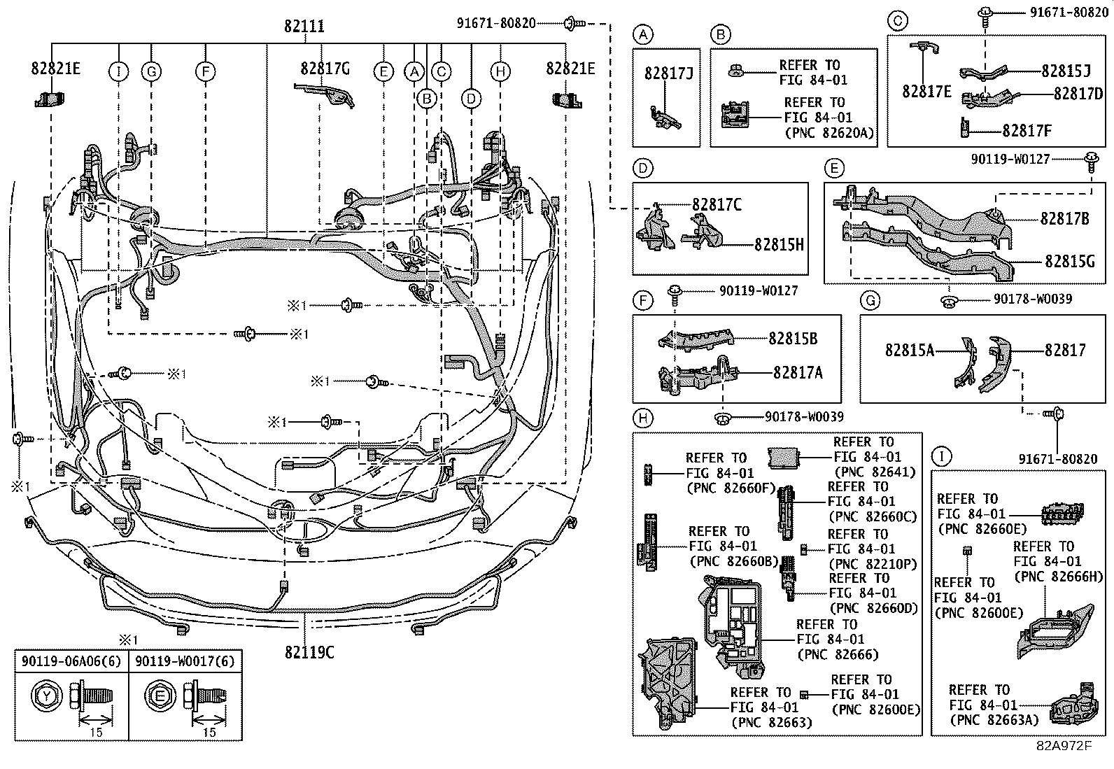 Toyota 82143-F4030 WIRE, INSTRUMENT PANEL, NO.3