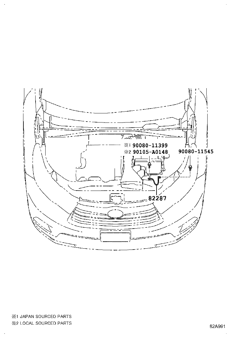 82127-08021 WIRE, ENGINE, NO.7 product image